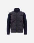 Herno CARDIGAN IN COBÂ STITCH WOOL AND FINGAL Navy Blue MP000126U700619200