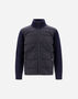 Herno CARDIGAN IN COBÂ STITCH WOOL AND FINGAL Navy Blue MP000126U700619200