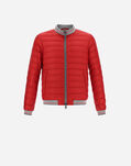 Herno GLOBE FAST5DEGRADABLE BOMBER WITH KNIT DETAILS Red PI0721U123616980