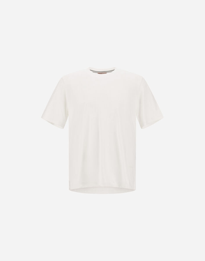 Herno RESORT T-SHIRT IN COTTON SILK JERSEY White JG00050UR521121000