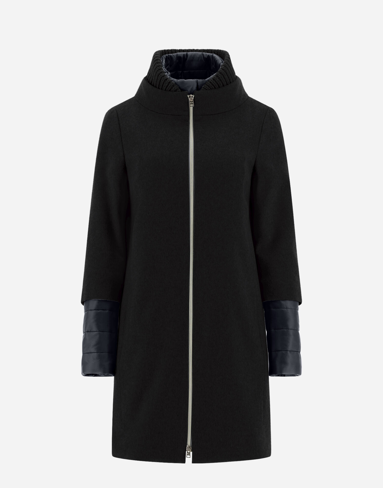 レディース CAPPOTTO CASHMERE COLLO MAGLIA HD ブラック | Herno® (ヘルノ)
