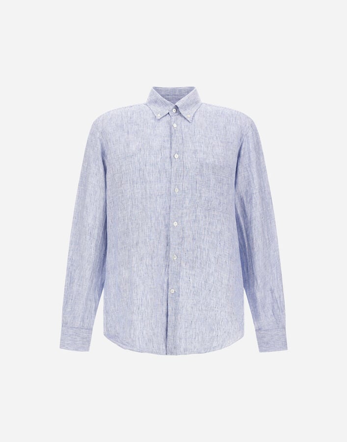 CHEMISE RESORT EN SOFT ALOE LINEN Herno Herno CHEMISE RESORT EN SOFT ALOE LINEN Bleu CM00008UR17142M019100