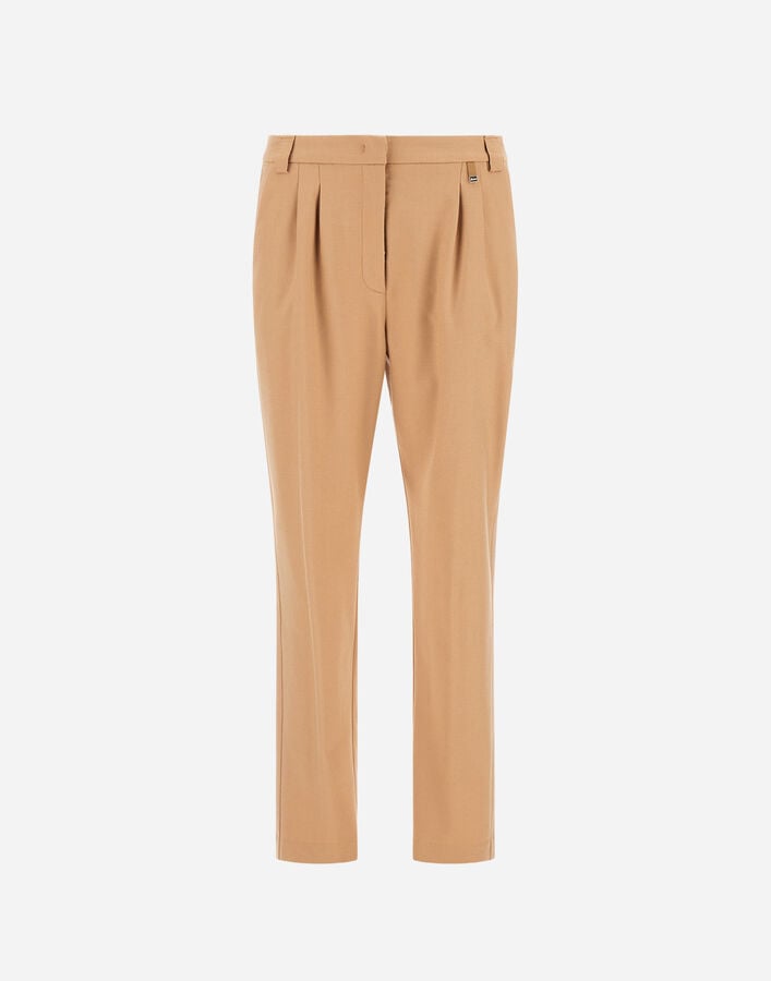 TROUSERS IN FLUID WOOL Herno Herno TROUSERS IN FLUID WOOL Camel PT000166D334532157