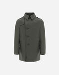 Herno GARMENT DYED EUFRATE PEACOAT Green PE000027U131537730T02