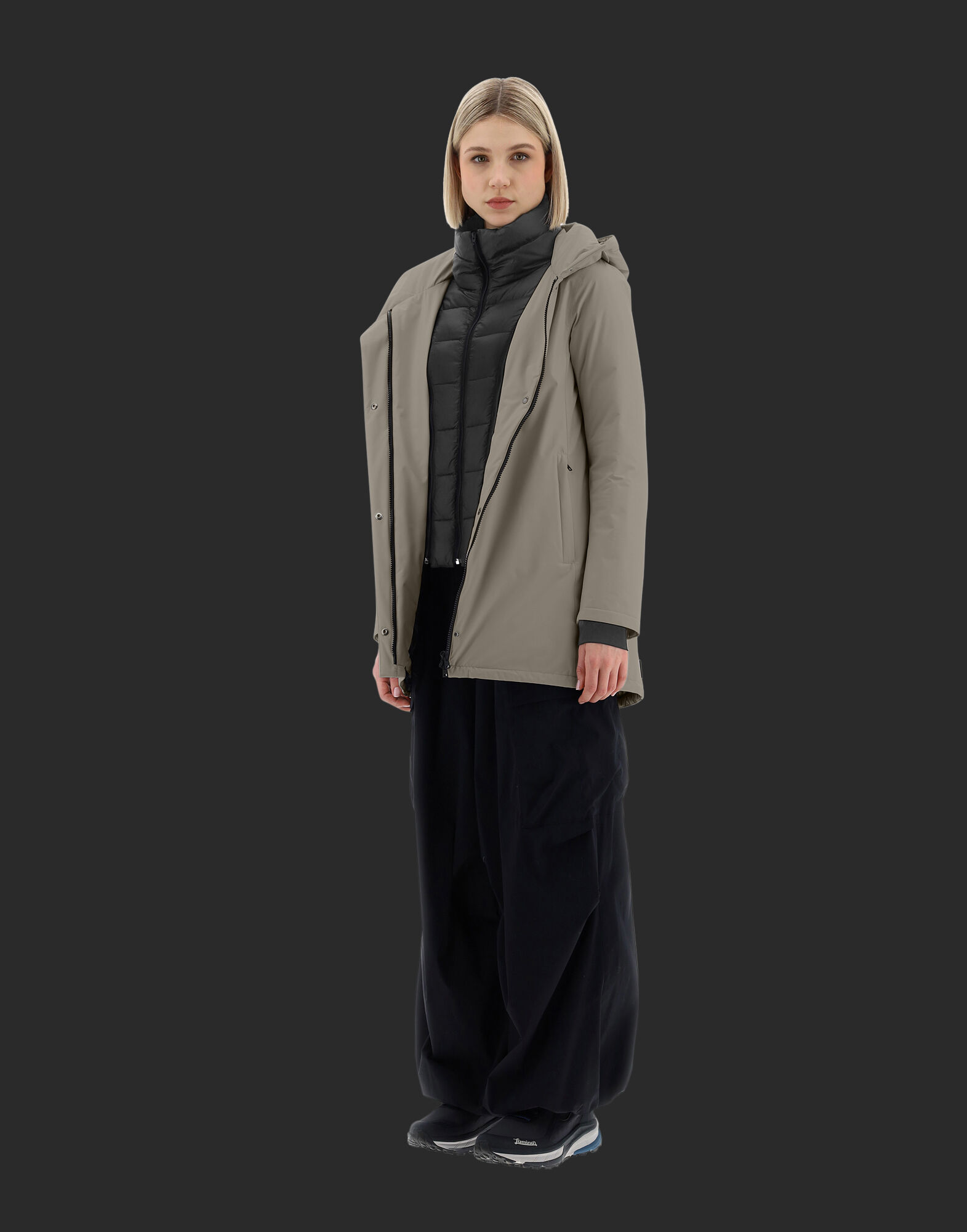 LAMINAR COAT IN GORE TEX in Light Taupe for Women Herno