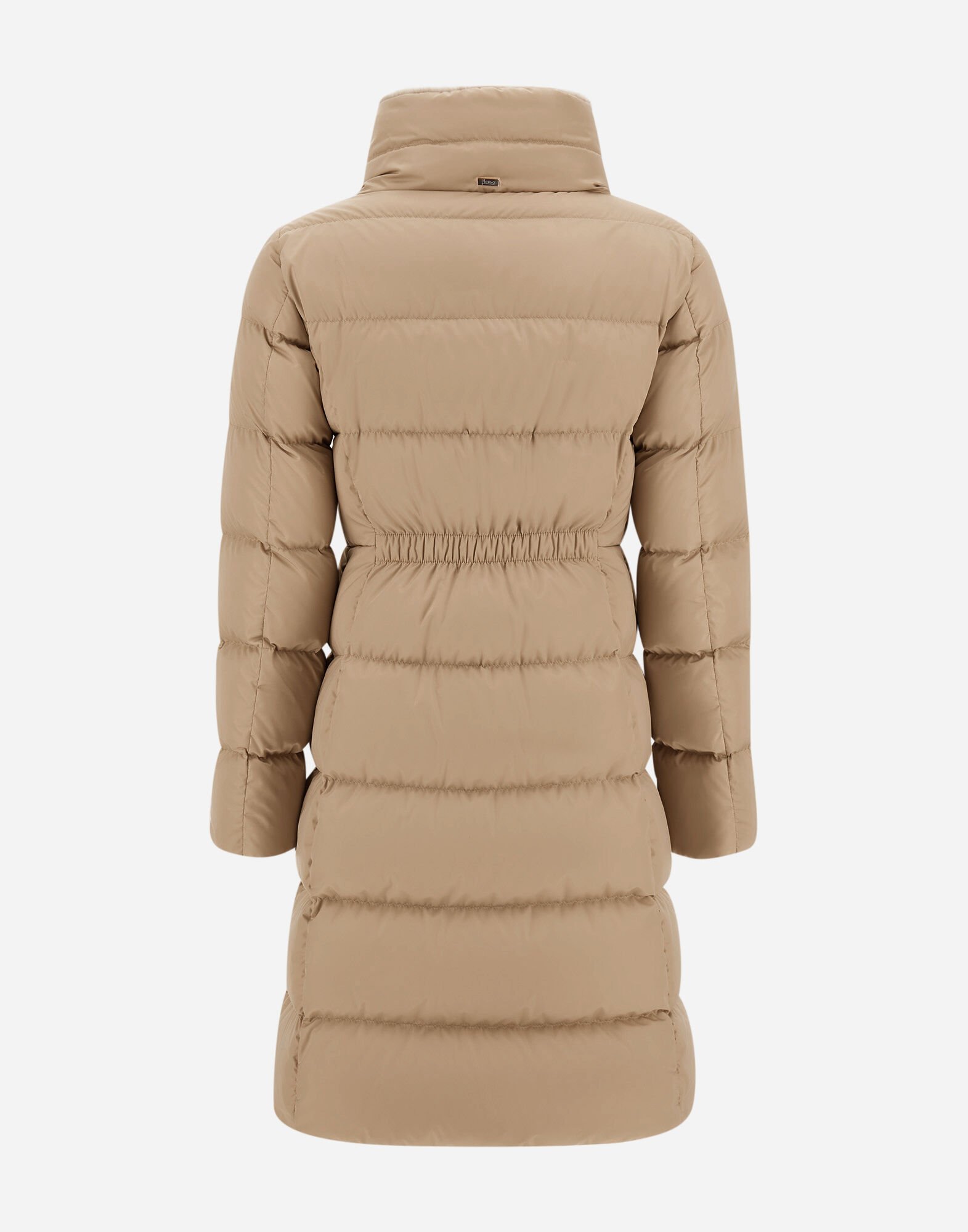 レディース サテン&レディオルタナティブファー ロングコート