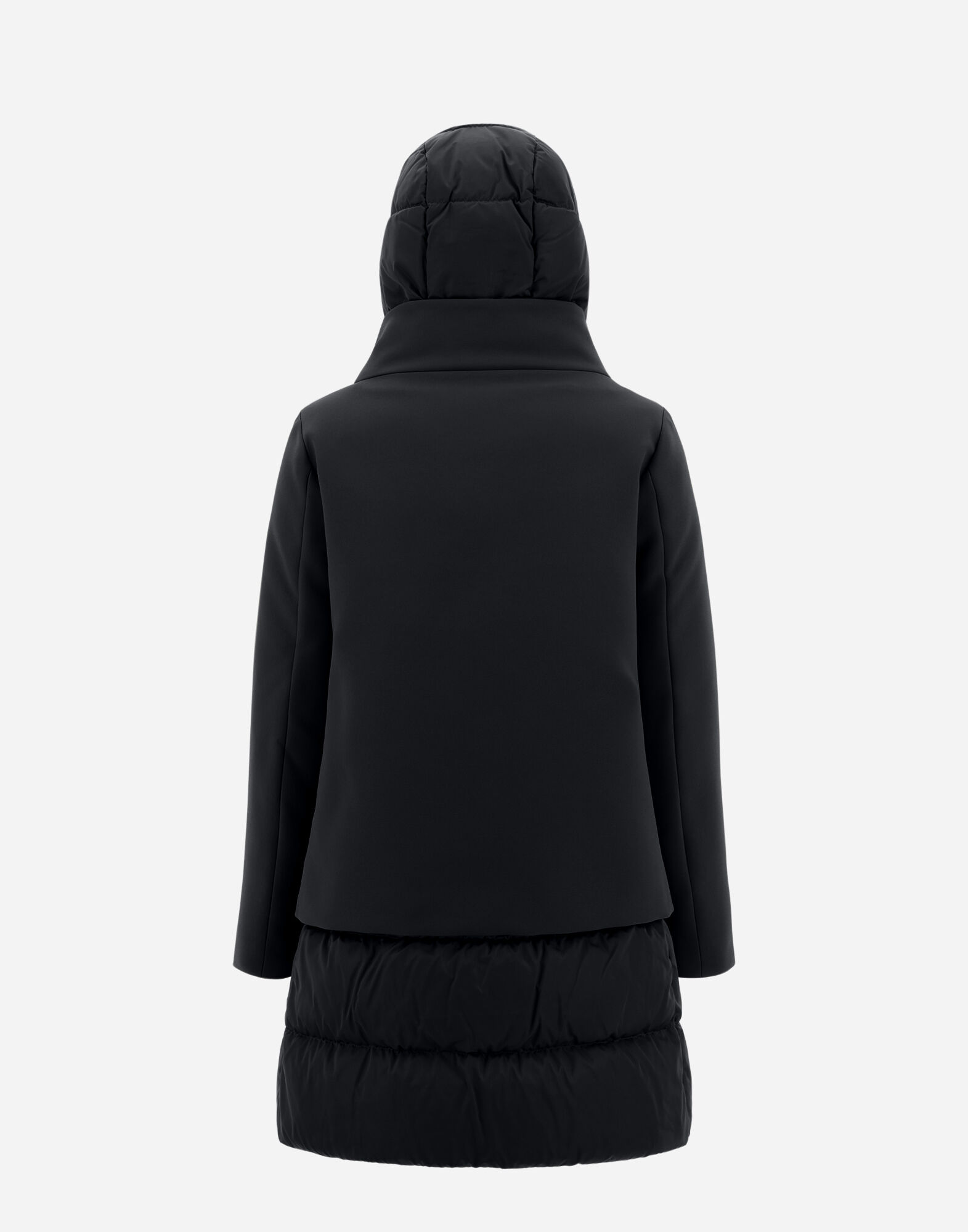 PIUMINO NEW CITY GLAMOUR RASO HD in Black for Women Herno