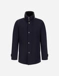 Herno CARCOAT IN DIAGONAL WOOL Navy Blue IM000369U331869200
