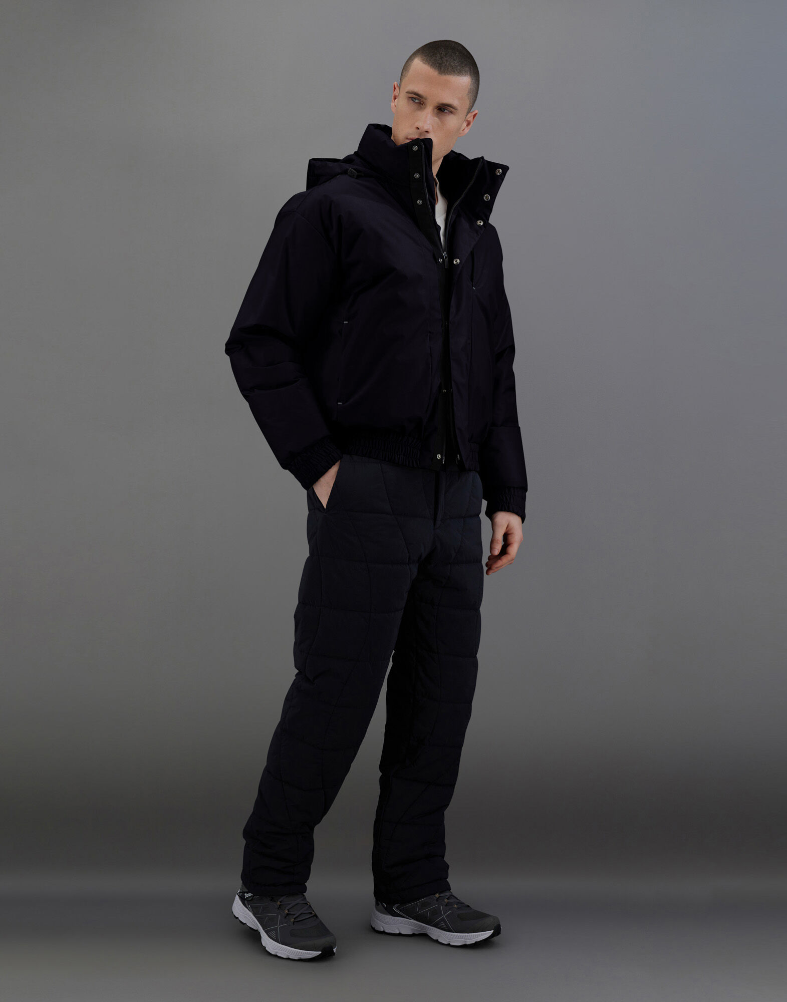 LAMINAR JACKET IN 2 LAYERS MATT RIPSTOP in Black for Men Herno