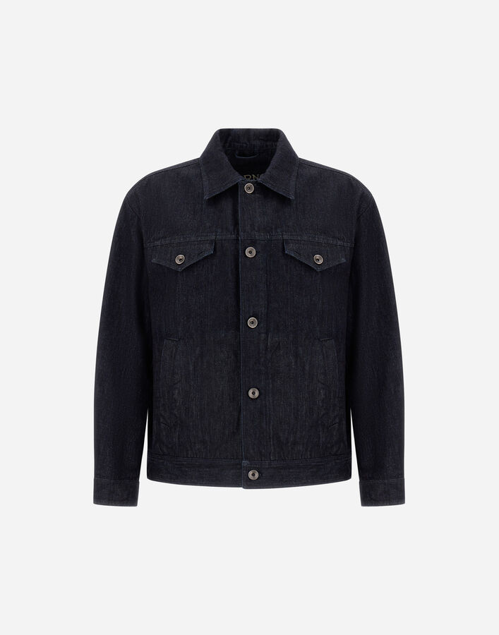 Herno SHACKET IN DENIM Navy Blue GI000567U132799200
