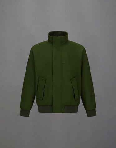 Giacca Uomo Bloomingdale's Chore In Misto Lana Seta Lino – Taglia 42R – Verde Melange