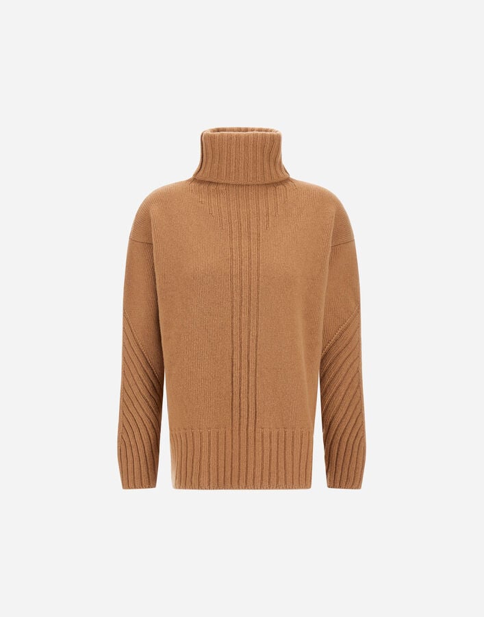 TURTLENECK SWEATER IN 100% WOOL Herno Herno TURTLENECK SWEATER IN 100% WOOL Camel ML000039D701002157