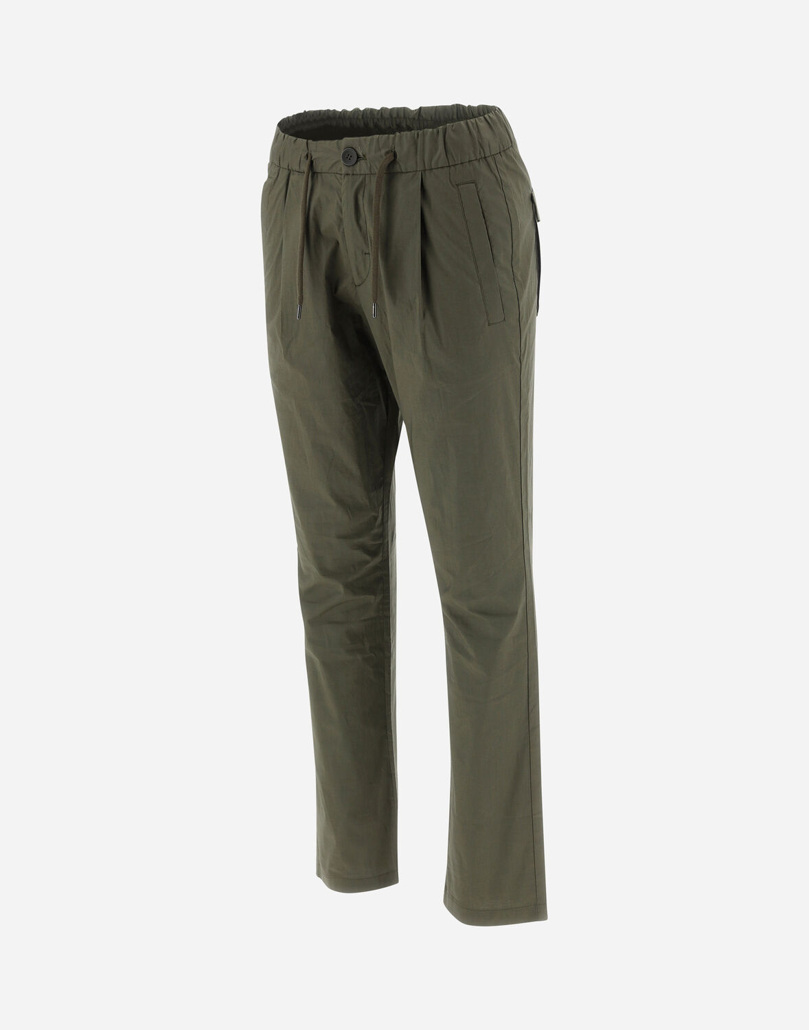 Herno Logo Casual Pants In Light Military