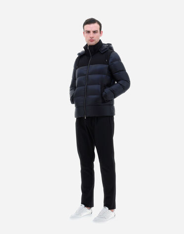メンズ NYLON ULTRALIGHT & EASY WOOL ボンバージャケット ブラック 