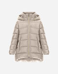 Herno NYLON ULTRALIGHT DOWN JACKET WITH DIAGONAL WOOL Chantilly PI0103G396011985