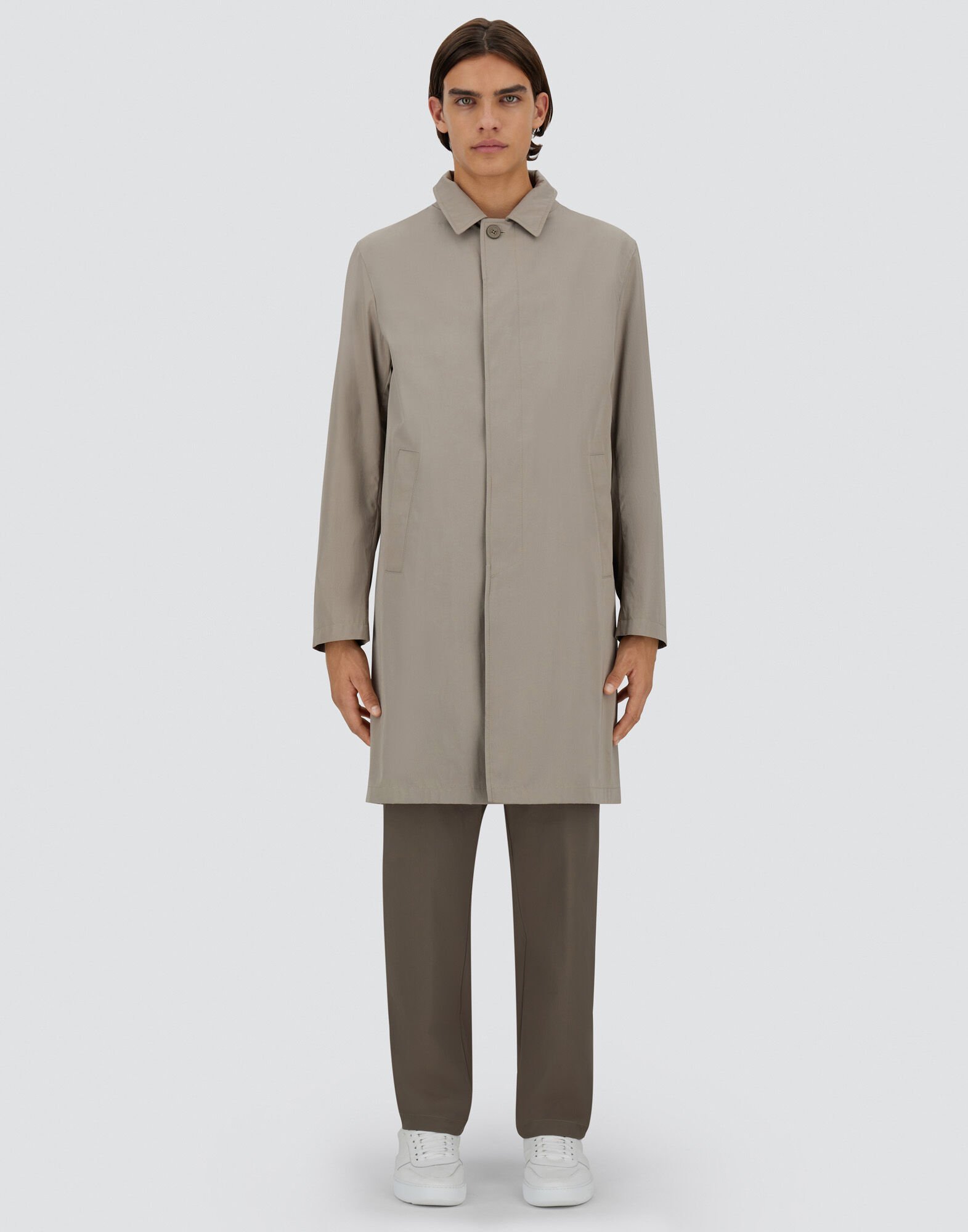 RAINCOAT IN DEAN in Dove Grey for Men | Herno®