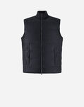 Herno VEST IN CASHMERE, SILK AND KNIT Navy Blue PI001183U380879200