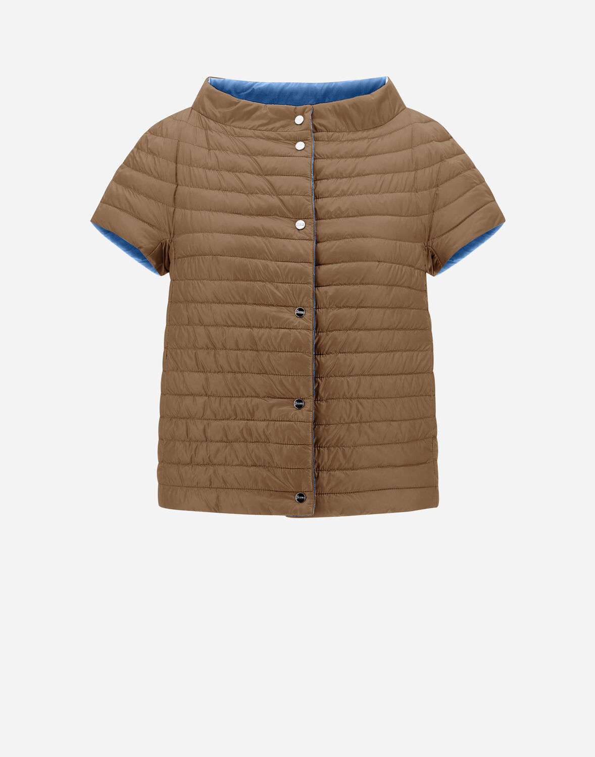 Herno リバーシブル Ecoage ＆ Nylon Ultralight ケープ In Beige/light Blue