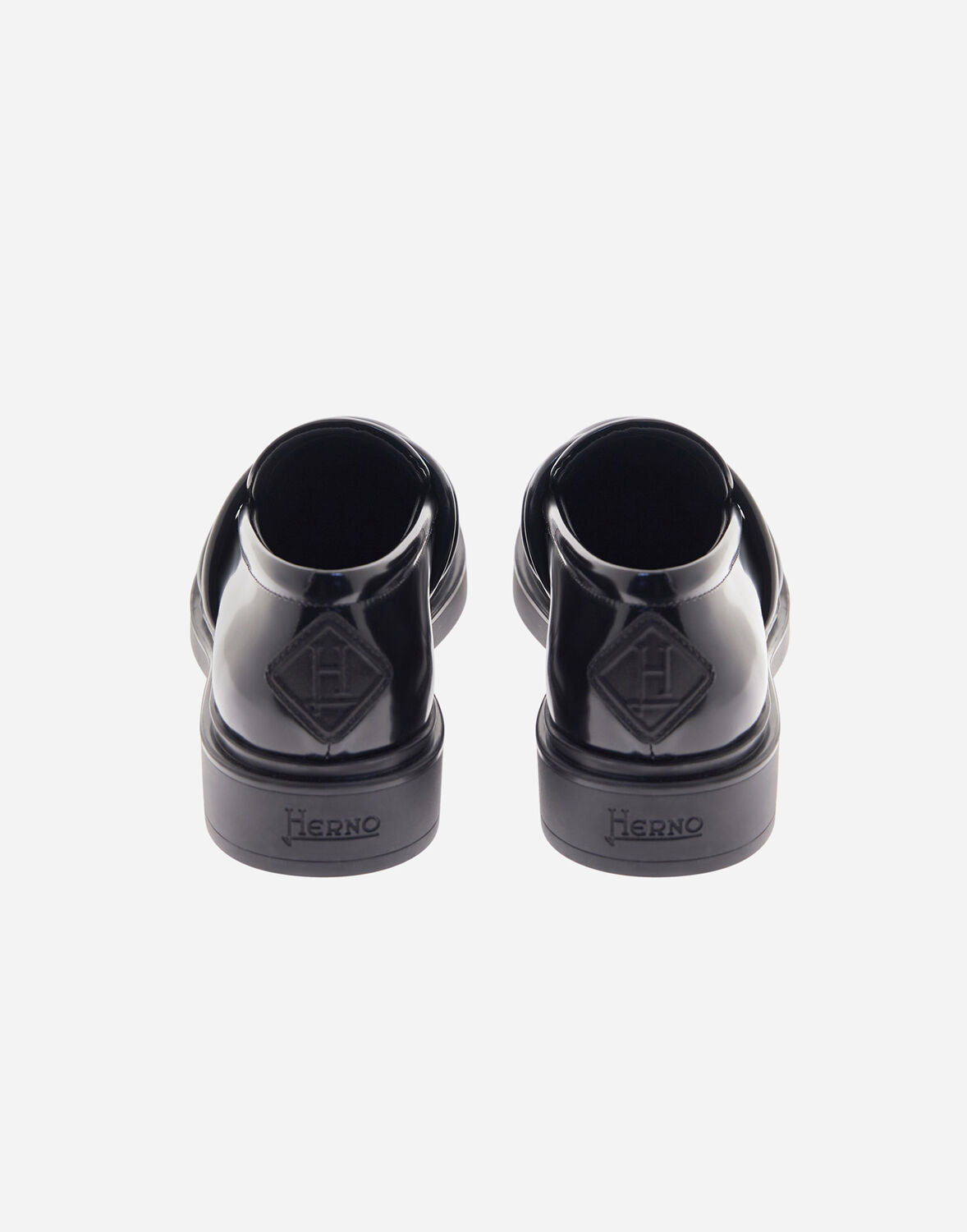 HERNO LEATHER MOCCASINS 