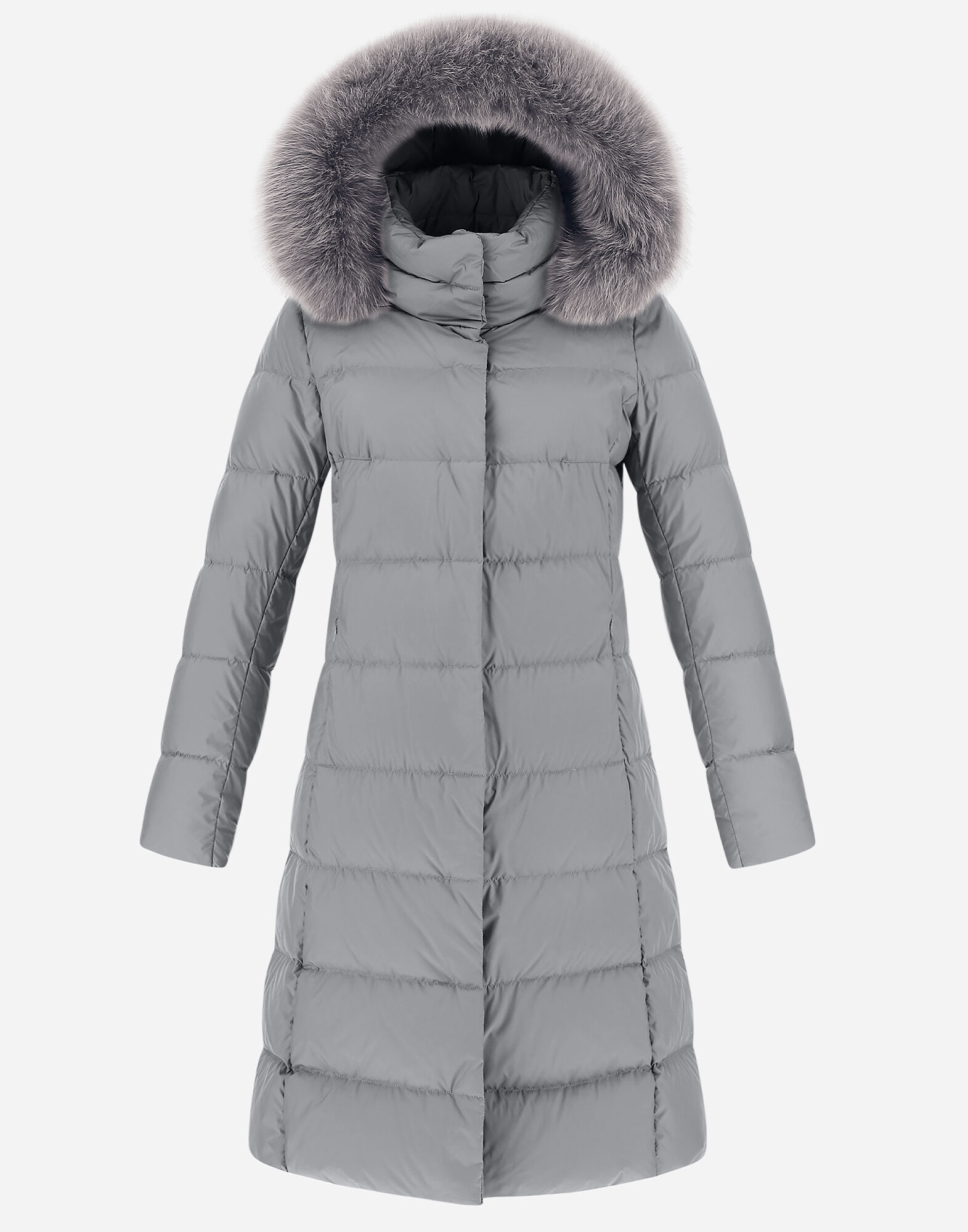 Women's microfiber coat with hood clearance