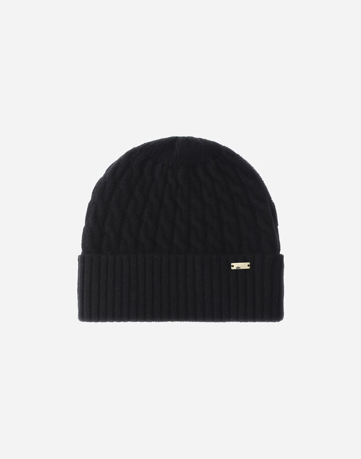 BEANIE IN ETERNITY CASHMERE CABLE Herno Herno BEANIE IN ETERNITY CASHMERE CABLE Black BER001DNW710339300