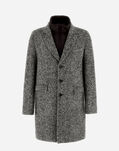 Herno HERRINGBONE COAT AND NUAGE COAT Dark Chocolate CA000179U33389R8800