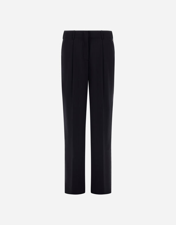 Herno TROUSERS IN LIGHT STRETCH WOOLLY Navy Blue PT000244D128089200