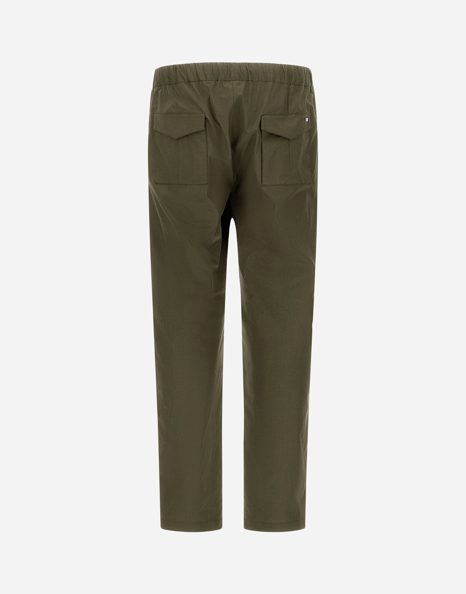 LIGHT COTTON STRETCH TROUSERS in Light Military for Men | Herno®