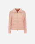 Herno JACKET IN CASHMERE, SILK AND KNIT Light Pink PI0028DNW380874002