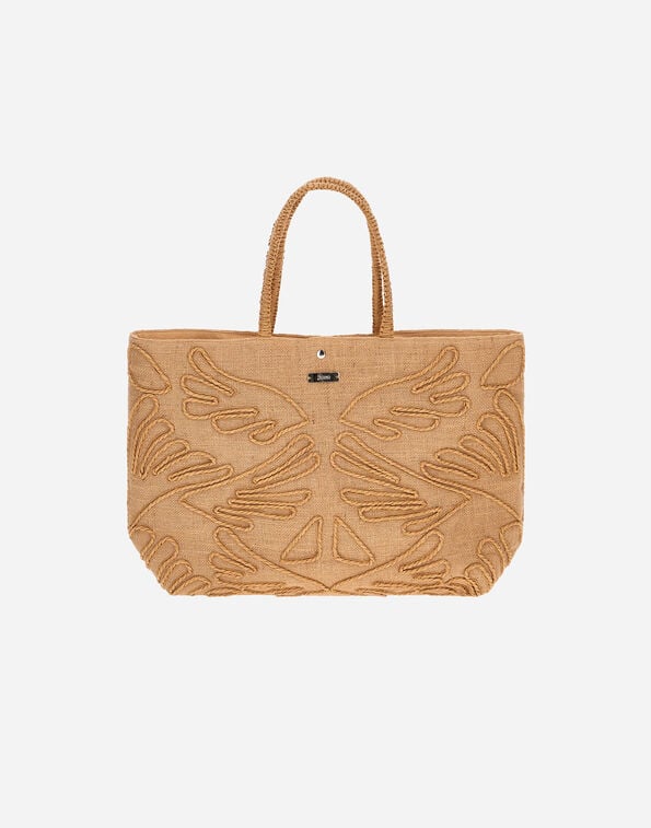 Herno BAG IN EMBROIDERED JUTE Straw BAG00017D900002500