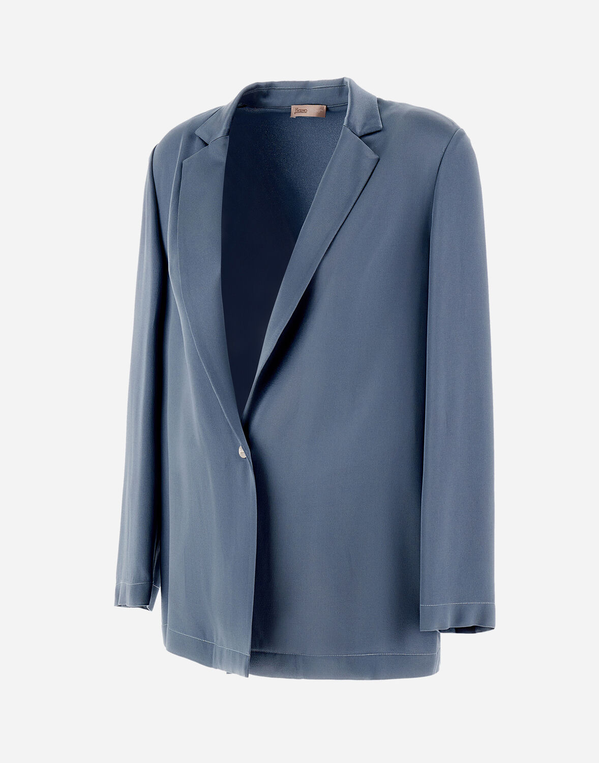 Herno サテンエフェクト Resort ブレザー In Denim