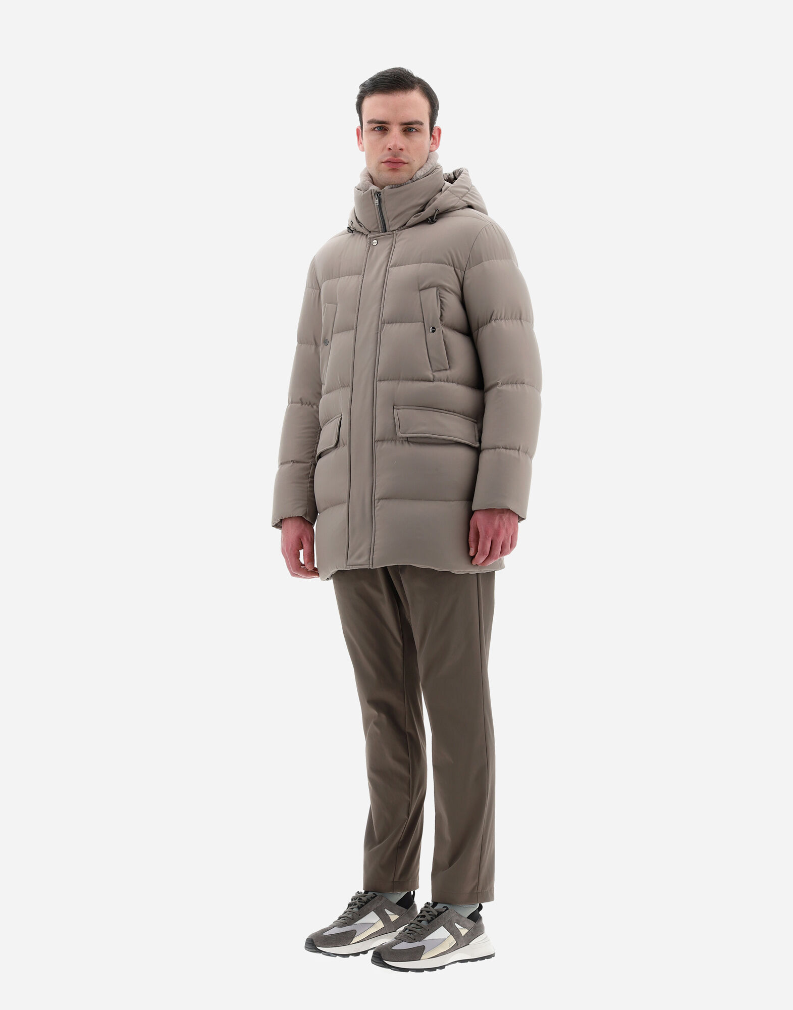 Herno shop grey jacket