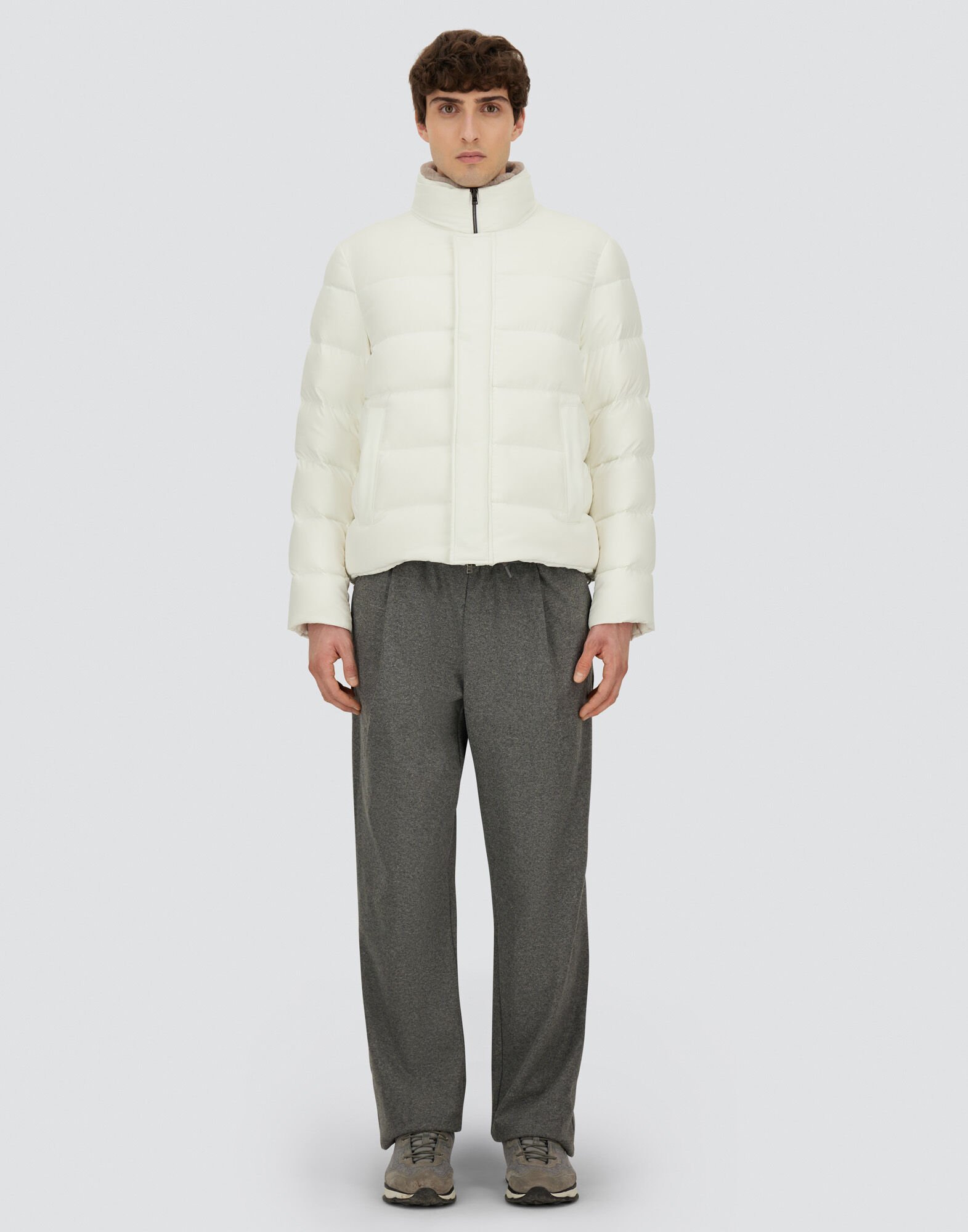 メンズ アレンデール＆フォウファー ボンバージャケット ホワイト