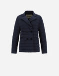 Herno DOUBLE-BREASTED NUAGE BLAZER Blue PC0072D192889201