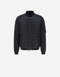 Herno NYLON ULTRALIGHT BOMBER WITH PLASTER DETAILS Black PI0699U120209300