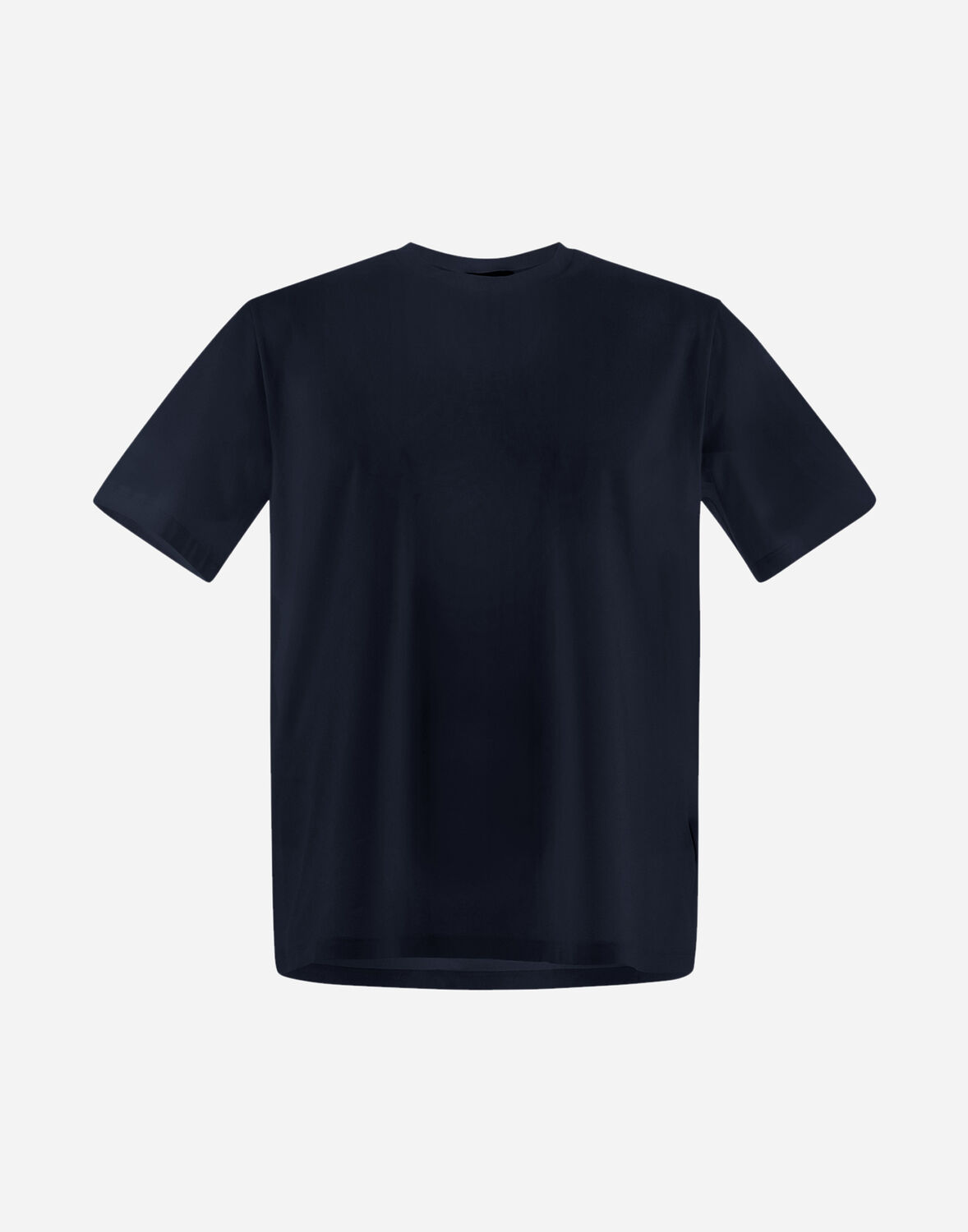 Shop Herno T-shirt In Superfine Cotton Stretch In Navy Blue