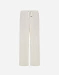Herno RESORT TROUSERS IN COTTON FEEL WITH DRAWSTRING Natural PT00051DR125311100