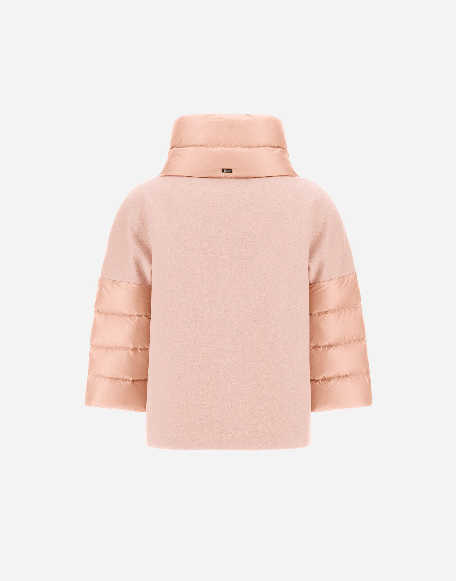 【関税＆送料込み】Herno Padded Cape CAPE IN NEW CASHMERE AND NYLON ULTRALIGHT in Light Pink for
