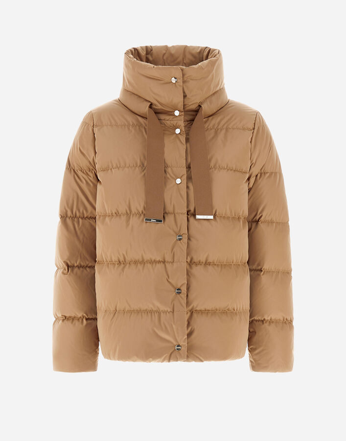 Herno CAPPA IN SATIN Camel PI001936D12170Z2157