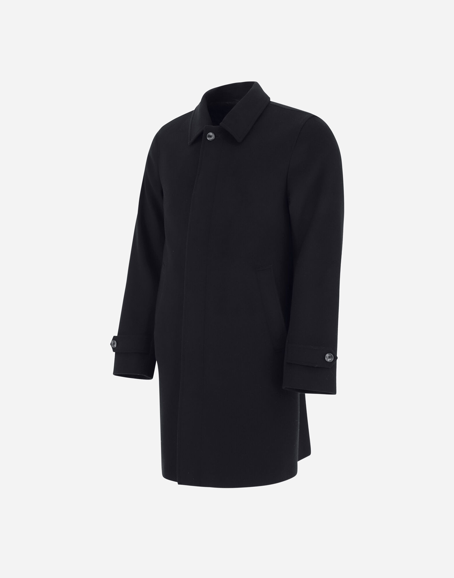 NEW WOOL CASHMERE COAT in Navy Blue for Men Herno