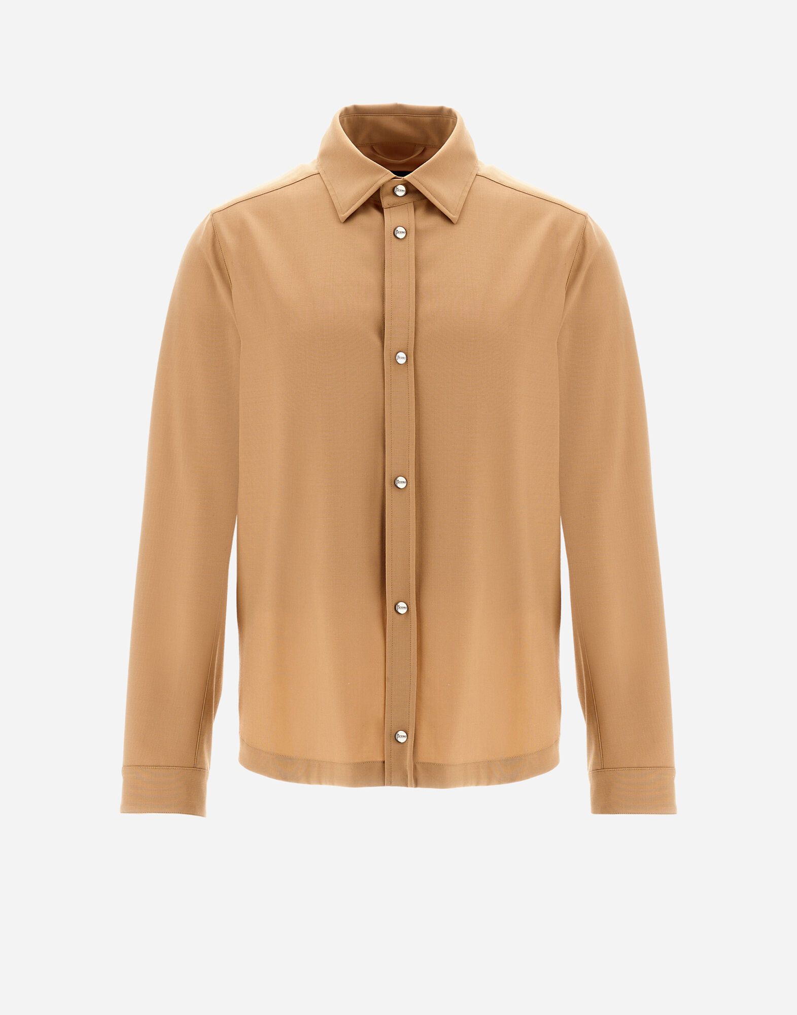 CHEMISE EN CREPE FLUID en Camel pour homme Herno