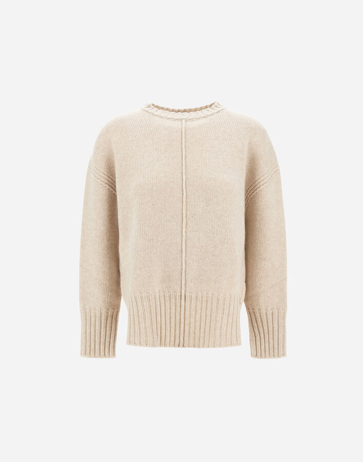 Herno SWEATER IN CARDED PURE WOOL G.7 Chantilly MG000201D702201985