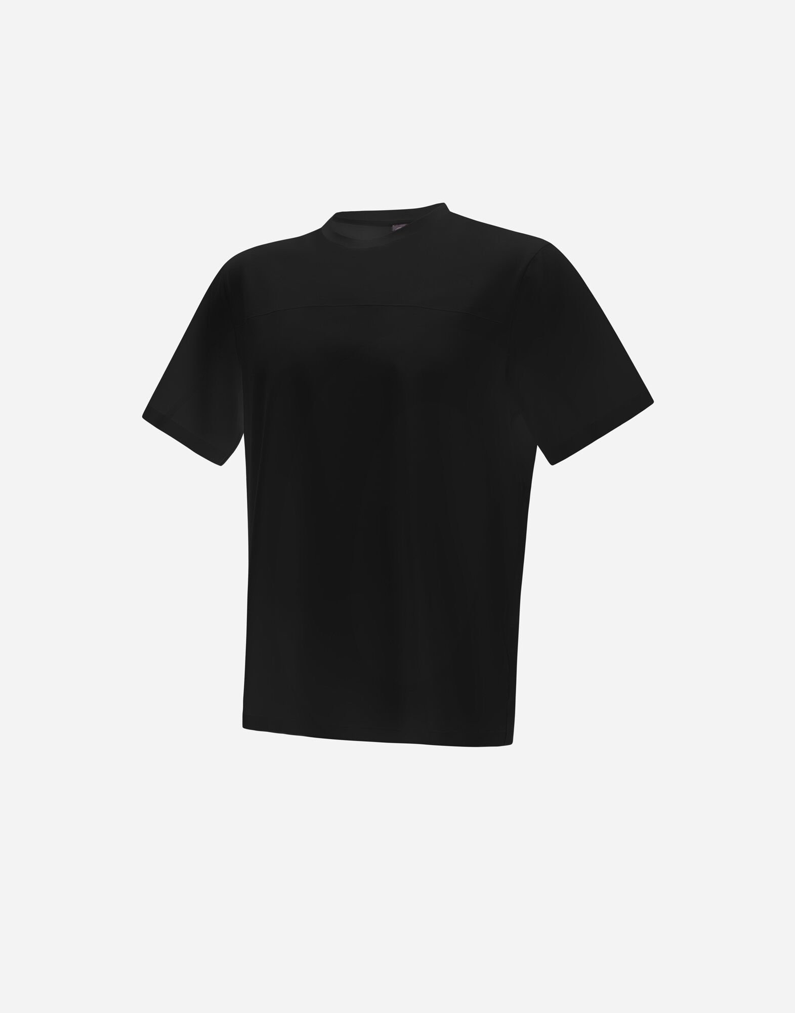 メンズ スーパーファイン コットン ストレッチ Tシャツ ブラック