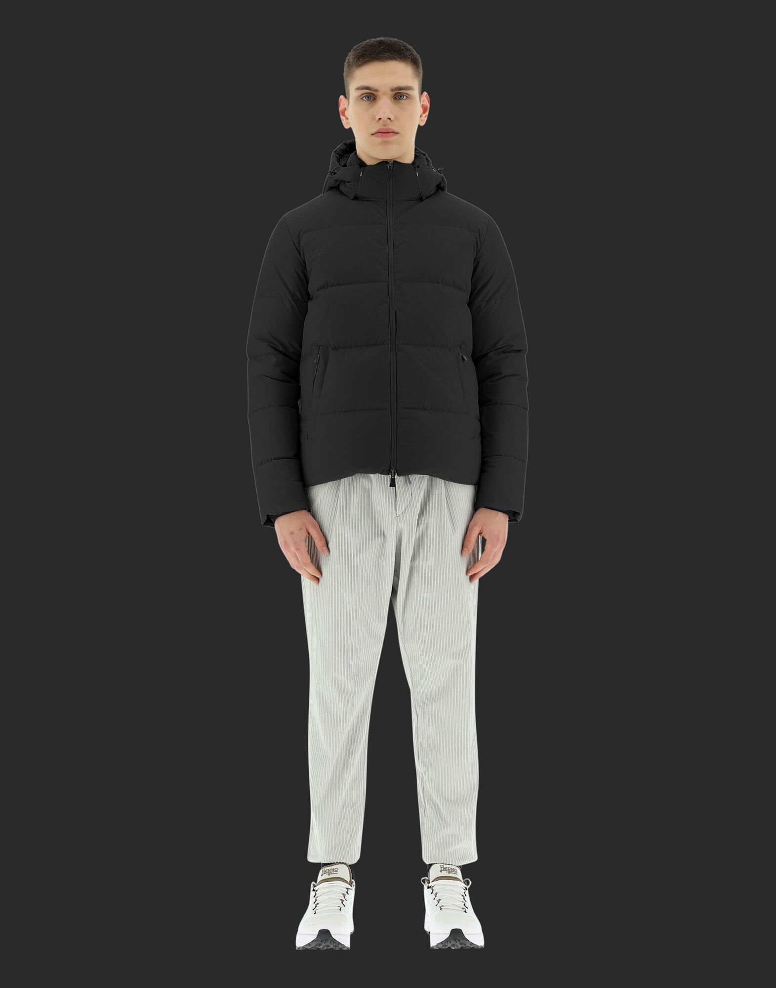 BOMBER LAMINAR GORE-TEX INFINIUM™ WINDSTOPPER® HERNO Uomo Abbigliamento Cappotti e giubbotti Soprabiti Impermeabili 