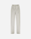Herno FLAWLESS WOVEN TROUSERS Cream PT000113D127181213