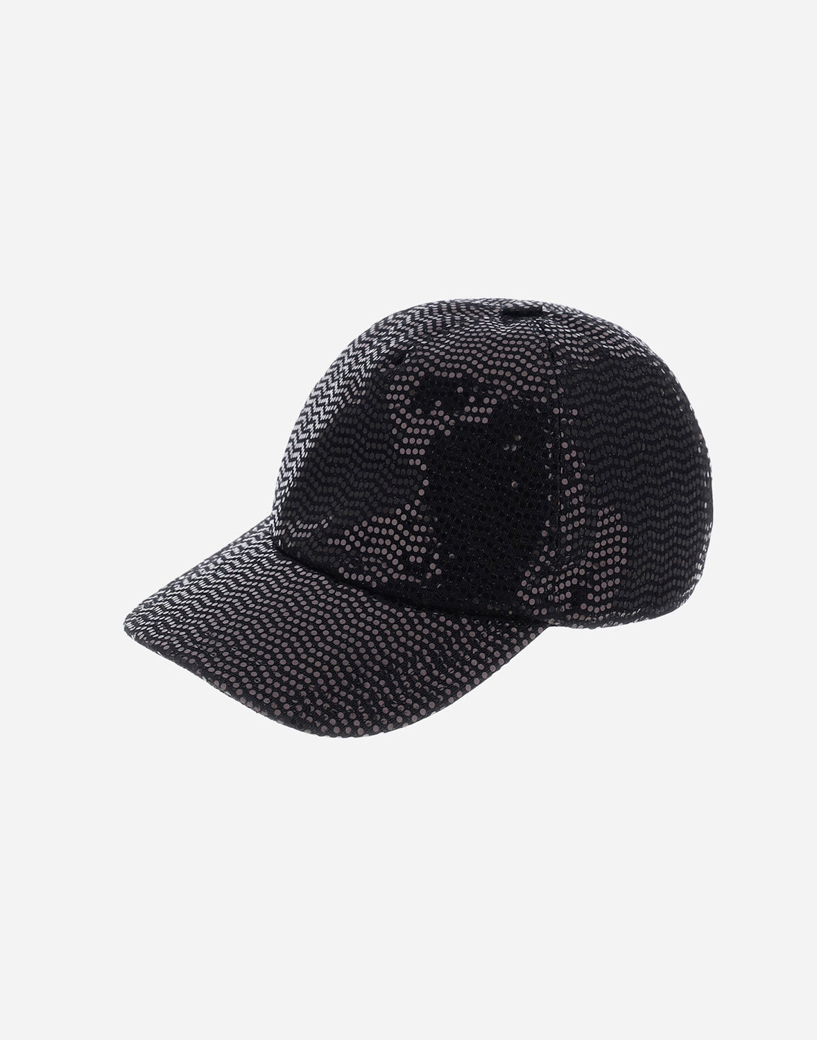 Herno マイクロ スパンコール キャップ In Black