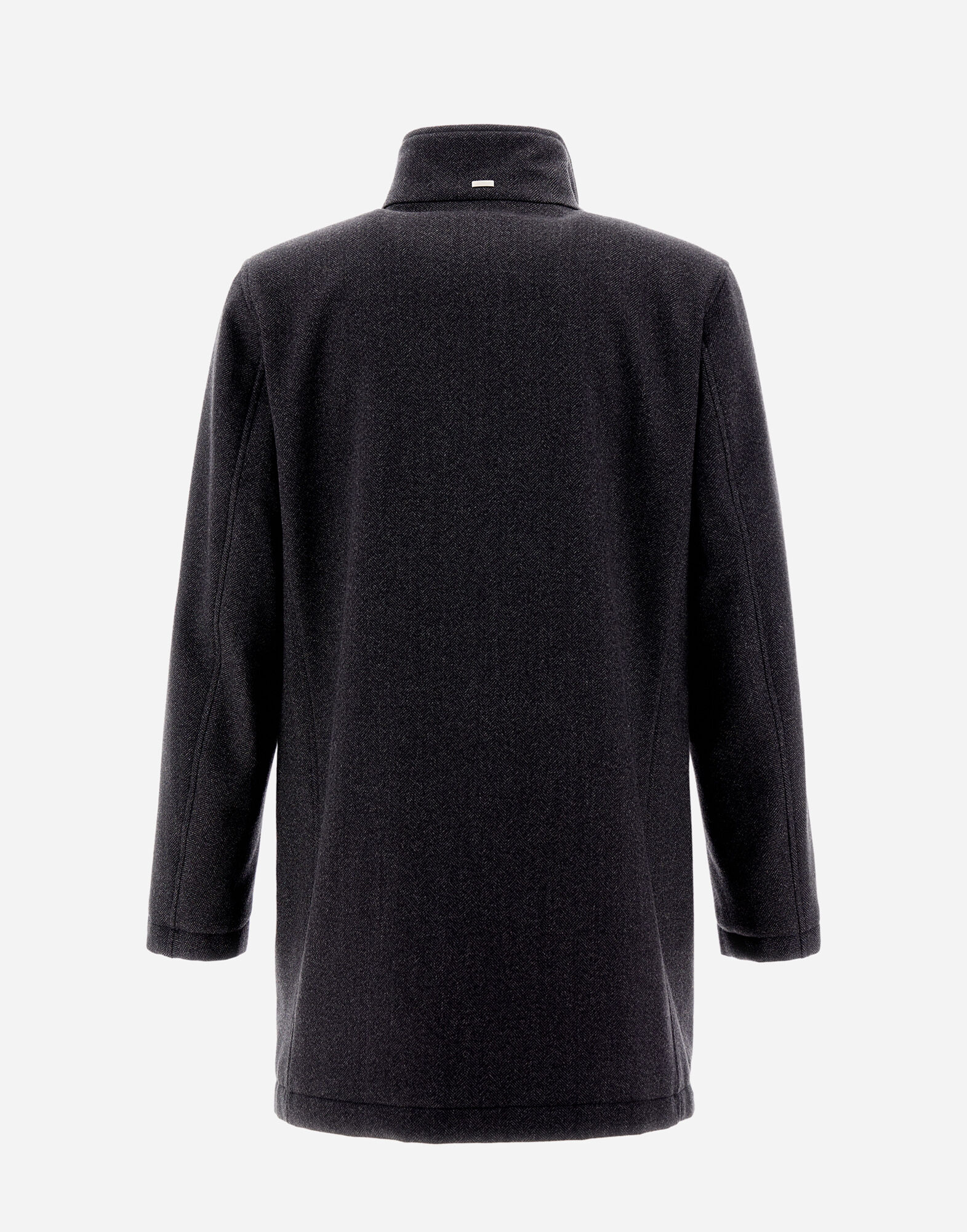 ABRIGO TRES CUARTOS DE TWEED DE LANA en Gris de Hombre Herno