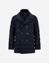 Herno NORFOLK WOOL BLEND PEACOAT Navy Blue PI001271U332789200
