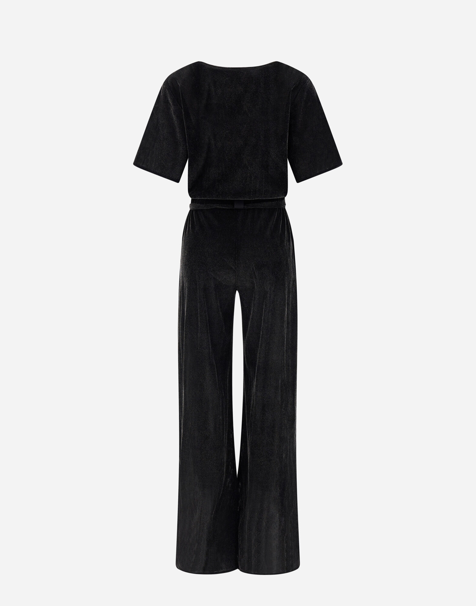 JUMPSUIT AUS RIBBY VELVET in Schwarz fur Damen Herno