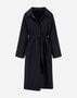 Herno REVERSIBLE TRENCH IN FLUID WOOL AND NYLON ULTRALIGHT Navy Blue CA000595D33453Z9200